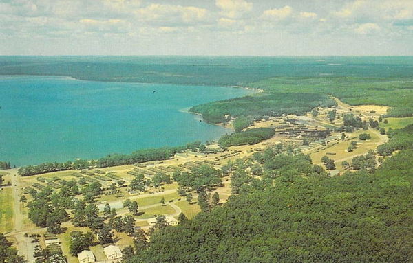 Camp Grayling - Old Postcard View